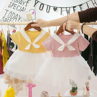 0-3 tahun|pink kuning|dress bayi-anak perempuan baju pesta rok tutu premium import bahan bagus murah