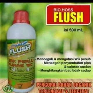 FLUSH Bio Hoss Bakteri Pengurai Tinja Limbah Pabrik dan Rumah Tangga Penguras WC Toilet