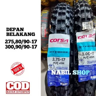 ban trail corsa MT cross Paket 275 ring 17 dan  300 ring 17