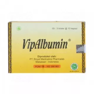 Vip Albumin | Vip Albumin 30 kapsul | Ekstrak Ikan Gabus