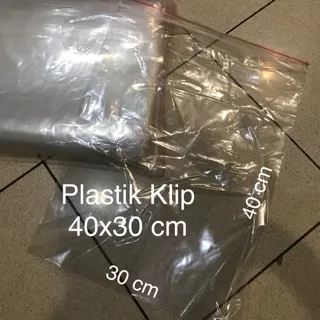 Plastik KLIP 40 x 30 cm / plastik klip baju kaos