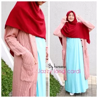 Jazzy/ Spring/ Curly LONG Cardigan / LONG OUTER / outer rajut / knit