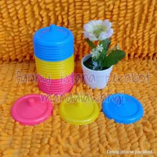 (12pcs) Tutup gelas plastik mahkota 8cm