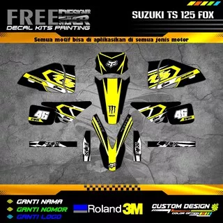 Decal Stiker Motor Suzuki TS 125 Fox