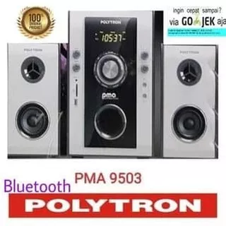 Polytron Speaker Aktif Multimedia Bluetooth 50 - Garansi Resmi, Original, Awet, Extra Bass