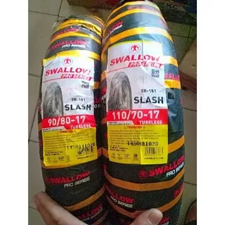 ban swallow pro series sb 151 slash tubeless ring 17 sepasang 90/80-17 - 110/70-17 soft compound