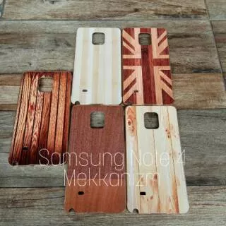 Case Motif Kayu Samsung Note 4 Note4 Hardcase Hard Back Case Cover Wood Bambo Kayu