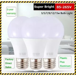 LED lamp E27 LED Light Bulb AC 170-265V 15W 12W 9W 7W 5W 3W  LED Spotlight table lamp bulb
