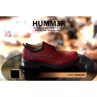 BISA COD Hummer Mars Maroon Original SEPATU FORMAL SEPATU KERJA KANTORAAN SEPATU CASUAL UKURAN JUMBO