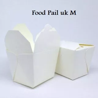 1 (Satu) pcs Food Pail M - Kemasan Rice Box - Dus Box Rice Box Polos Ukuran M (10 oz)