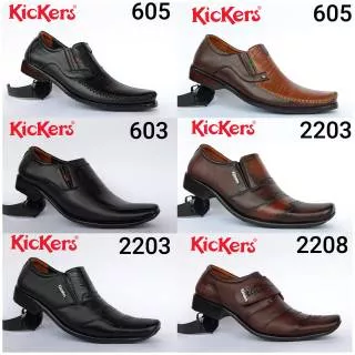Sepatu Pantofel Kickers Kulit Asli -  Sepatu Pantofel Pria - Sepatu Pria Kickers Kulit Asli