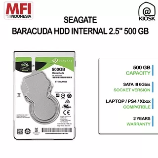 SEAGATE 500GB BARRACUDA INTERNAL 2.5/ HARD DISK LAPTOP MOBILE 2.5/ HDD NOTEBOOK MOMENTUS 2.5