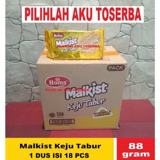 Biskuit Roma Malkist KEJU TABUR 88 gr - ( HARGA PER 1 DUS ISI 18 PCS )