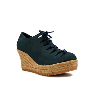 WEDGES Risa Espadrilles - Merapi Navy Blue 7cm