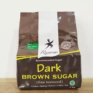 Dark Brown Sugar Ricoman 1 KG / Dark Sugar / Ricoman