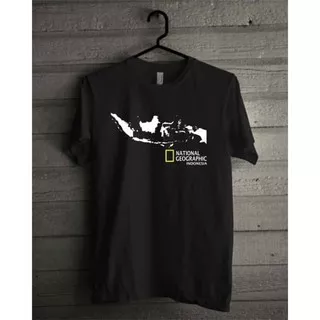 Kaos Tshirt Baju Obral Murah Combed 30S Distro NATiONAL GEOGRAPHiC PETA Indonesia polos custom natgeo nasional geografis pria wanita unisex keren kata anak dewasa cod olahraga sport