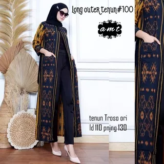 Long Outer Batik Tenun Premium by Butik Batik Solo kode LONG OUTER TENUN SERIES 2