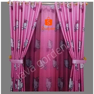 GORDEN TIRAI JENDELA TIRAI PINTU GORDEN BLACKOUT IMPORT GORDEN HELLO KITTY JENDELA BAHAN BLACKOUT IMPORT TEBAL DAN MENGKILAP GORDEN TIDAK TEMBUS CAHAYA DAN  ANTI BAKERI