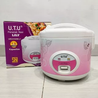 Rice Cooker UTU LILY URC-5102M-L1 Kapasitas 1.8 Liter Magic Com URC 5102 MW Penanak Nasi