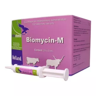 Biomycin-M obat mastitis masa laktasi Srynge