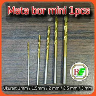 Mata bor mini / bor pcb 1pcs ukuran 0,5mm / 1mm / 1,5mm / 2mm / 2,5mm / 3mm