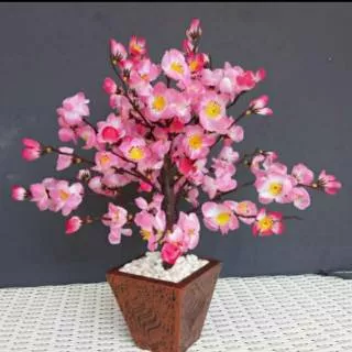 Bunga hias plastik sakura 30cm/ bunga sakura /sakura murah/Bunga Artificial hiasan/bunga dekorasi rumah