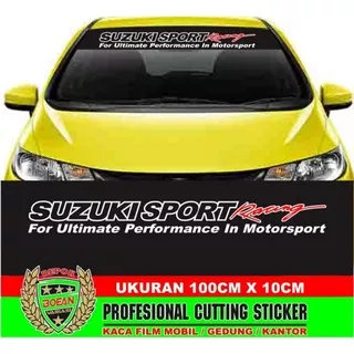 cutting sticker kaca body mobil suzuki sport racing