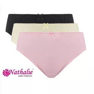 Nathalie Underwear Celana Dalam Midi Wanita Dewasa NT 06 1 Pack Isi 3 - M