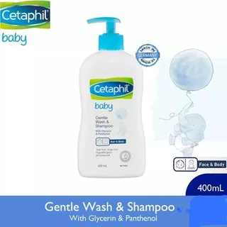 Cetaphil Gentle Wash & Shampoo - 400mL [Glycerin & Panthenol]