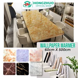 Hongzhuo 60 x 500CM Stiker Dapur Granit Marble Marmer  Premium Lemari Dapur Meja Kitchen Wallpaper