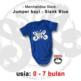 1-6 BULAN - LOGO SLANK - JUMPER SLANK - BODYSUITS SLANK - BAJU SLANKIDS - BABY SLANK - KAOS SLANK L