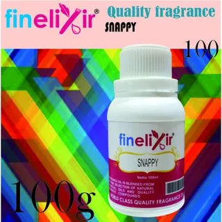 Bibit parfum Finelixir :SNAPPY  kemasan 100 g untuk Industri,Laundry,Home care Dll