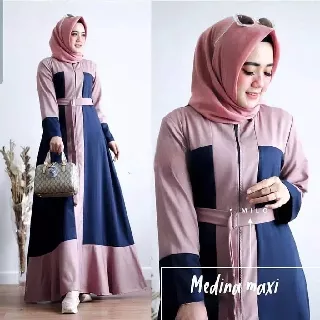 Medina dress maxi busana muslim terbaru gamis