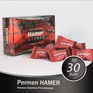 PERMEN HAMER CANDY ASLI ORIGINAL PERMEN STAMINA KUAT PRIA RASA GINSENG DAN KOPI