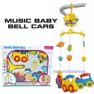 Music baby bed bell cars mainan gantungan ranjang bayi kado bayi