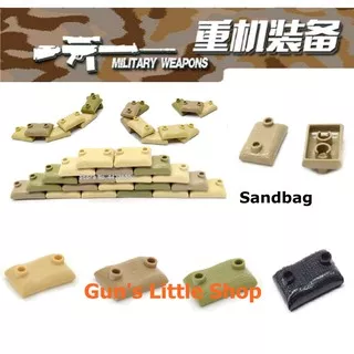 Brick non lego - Accessories Sandbag Karung Pasir SWAT Military Army Police loose