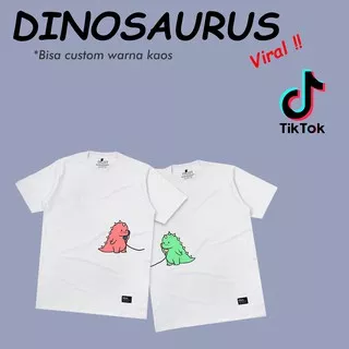 KAOS BAJU TSHIRT COUPLE UNISEX DINO/ DINOSAURUS ANAK / DISTRO KEREN MURAH / COUPLE KELUARGA PASANGAN