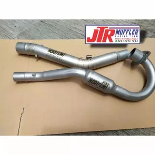 PIPA HEADER LEHERAN KNALPOT KLX 150 BF CRF 150L DTRACKER 150 FULL SANBLAST INLET 38MM