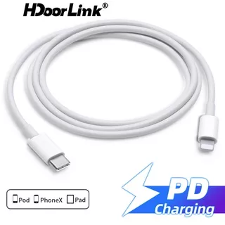 HdoorLink PD Type-c Fast Charging Cable USB A To Lightning Data Cord For Android Iphone 1M Apple Charge Cable