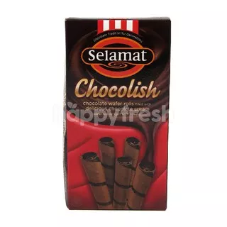 SELAMAT Chocolish Chocolate Cokelat Coklat Wafer Stick Astor 4 x 10 Gr