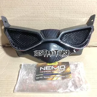 Winglet Yamaha Nmax New 2020 Cover Lampu depan Carbon NEMO 2 Warna Carbon dan Chrome