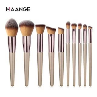 MAANGE 10pcs/set Cosmetic Brush Makeup Brush Set Multifunction   Beauty Tools For Eyes/Blush/Powder/Foundation/Concealer