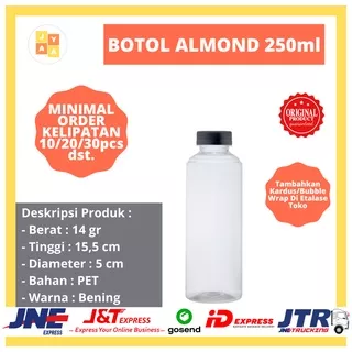 Botol Plastik Almond 250 ML