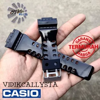 Strap Tali Casio G-shock Ga 100 110 120 150 200 201 300 700 G GR GW 8900 HITAM GLOSSY ORIGINAL OEM