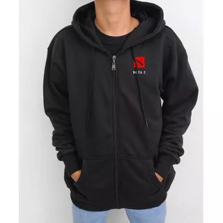 Jaket Dota 2 Big Size / Size S M L XL XXL XXXL XXXXL XXXXXL / Warna Hitam  / Fleece Premium