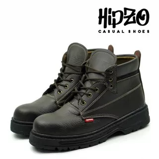 SEPATU SAFETY / SEPATU SAFETY PRIA / SEPATU PELINDUNG BESI / SEPATU TAMBANG/SEPATU PROYEK HipzoM043