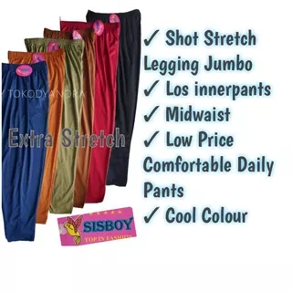 Grosir Legging Wanita Jumbo Celana Sot Wanita Panjang Jumbo Celana Dalaman Gamis Jumbo | Celana Basic Wanita | Leging Panjang Jumbo | Celana Los | Inner pants Termurah | SISBOY