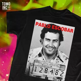 KAOS PRIA Pablo Escobar | Bootleg | Tomoinc | Unisex | Jumbo Available | Narcos | Distro