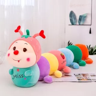 boneka ulat strawberry boneka lucu boneka guling ulat boneka strawberry impor ulat boneka kado unik spesial