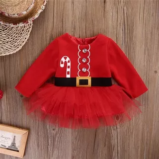 CANDY CANE ELF & DRESS CHRISTMAS | size 6m-2y | baby kids | baju santa natal anak bayi